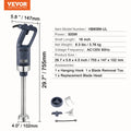 Commercial Immersion Blender 500W Heavy Duty Hand Mixer