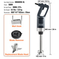 Devanti 500W Commercial Immersion Blender Stainless Steel Hand