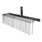 Tow Behind Landscape Rake, 1.8m Tow Dethatcher with 32 Steel Tines, Lawn Dethatcher Rake Attaches to Category 1, 3 Point Hitch for Tractor, for Leaves, Pine Needles, Straw, and Grass
