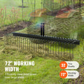 Tow Behind Landscape Rake, 1.8m Tow Dethatcher with 32 Steel Tines, Lawn Dethatcher Rake Attaches to Category 1, 3 Point Hitch for Tractor, for Leaves, Pine Needles, Straw, and Grass