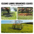 Tow Behind Landscape Rake, 1.8m Tow Dethatcher with 32 Steel Tines, Lawn Dethatcher Rake Attaches to Category 1, 3 Point Hitch for Tractor, for Leaves, Pine Needles, Straw, and Grass