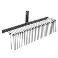 Tow Behind Landscape Rake, 1.8m Tow Dethatcher with 32 Steel Tines, Lawn Dethatcher Rake Attaches to Category 1, 3 Point Hitch for Tractor, for Leaves, Pine Needles, Straw, and Grass