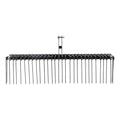 Tow Behind Landscape Rake, 1.8m Tow Dethatcher with 32 Steel Tines, Lawn Dethatcher Rake Attaches to Category 1, 3 Point Hitch for Tractor, for Leaves, Pine Needles, Straw, and Grass