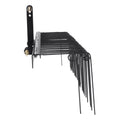 Tow Behind Landscape Rake, 1.8m Tow Dethatcher with 32 Steel Tines, Lawn Dethatcher Rake Attaches to Category 1, 3 Point Hitch for Tractor, for Leaves, Pine Needles, Straw, and Grass