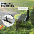 VEVOR Tow Behind Landscape Rake 1.8m 32 Steel Tines 3 Point Hitch
