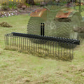 VEVOR Tow Behind Landscape Rake 1.8m 32 Steel Tines 3 Point Hitch