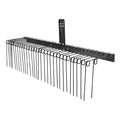 VEVOR Tow Behind Landscape Rake 1.8m 32 Steel Tines 3 Point Hitch