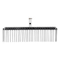 VEVOR Tow Behind Landscape Rake 1.8m 32 Steel Tines 3 Point Hitch