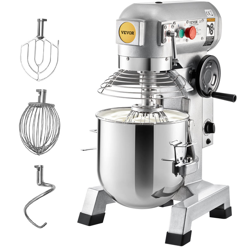 Professional 10Qt Kitchen Mixer 450W Stainless Steel 3 Speed