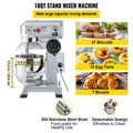 Professional 10Qt Kitchen Mixer 450W Stainless Steel 3 Speed