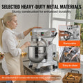 10L Commercial Food Mixer 550W Dough Mixer Stainless Steel 3Speed