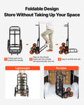 Stair Climbing Cart 100kg Folding Trolley 6 Wheels Telescoping