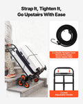 Stair Climbing Cart 100kg Folding Trolley 6 Wheels Telescoping