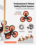 Stair Climber Cart 150kg Aluminum Folding Trolley 6 Wheels Dolly