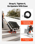 Stair Climber Cart 150kg Aluminum Folding Trolley 6 Wheels Dolly