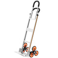 Stair Climber Cart 150kg Aluminum Folding Trolley 6 Wheels Dolly