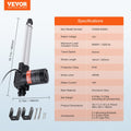 12V Linear Actuator 10 Inch 1320lbs 6000N Heavy Duty IP44