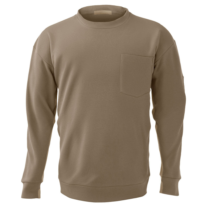 Flame Resistant Long Sleeve Work Shirt Grey L 7oz Cotton Weld
