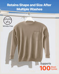 Flame Resistant Long Sleeve Work Shirt Grey L 7oz Cotton Weld