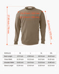 Flame Resistant Long Sleeve Work Shirt Grey L 7oz Cotton Weld