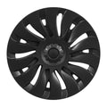 Tesla Model Y 19 Inch Hubcaps Set of 4 Matte Black Wheel Covers