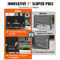 Retractable Side Awning 160x300cm Aluminium UV 30+ Black