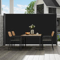 Retractable Side Awning 160x300cm Aluminium UV 30+ Black