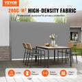 Retractable Side Awning 160x300cm Aluminium UV 30+ Privacy Screen Gray