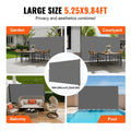 Retractable Side Awning 160x300cm Aluminium UV 30+ Privacy Screen Gray