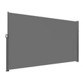 Retractable Side Awning 160x300cm Aluminium UV 30+ Privacy Screen Gray