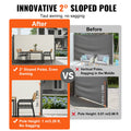 Retractable Side Awning 160x300cm Aluminum Polyester Beige