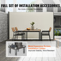 Retractable Side Awning 160x300cm Aluminum Polyester Beige