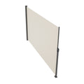 Retractable Side Awning 160x300cm Aluminum Polyester Beige