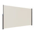 Retractable Side Awning 160x300cm Aluminum Polyester Beige