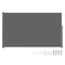 Retractable Side Awning 180x300cm Aluminum Grey Outdoor Privacy Screen