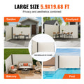 Artiss Retractable Side Awning 180x600cm Beige Outdoor Privacy Screen