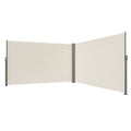 Artiss Retractable Side Awning 180x600cm Beige Outdoor Privacy Screen