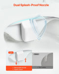 Bidet Toilet Attachment Non-Electric Dual Nozzle Adjustable Pressure