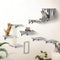 VEVOR Cat Wall Shelves Set of 6 with Hammock Jumping Boards 40kg