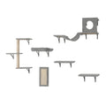 VEVOR Cat Wall Shelves Set of 6 with Hammock Jumping Boards 40kg