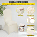 Stretch Spandex Chair Covers Beige 100pcs Folding Wedding Banquet