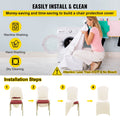 Stretch Spandex Chair Covers Beige 100pcs Folding Wedding Banquet