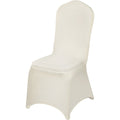 Stretch Spandex Chair Covers Beige 100pcs Folding Wedding Banquet