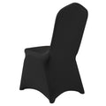 50x Black Chair Covers Spandex Stretch Wedding Banquet Party Polyester