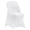 Stretch Spandex Chair Cover 12pc White Folding Universal Fitted