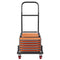 Folding Chair Storage Dolly Heavy Duty Iron 12 Chairs Rack