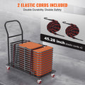 Folding Chair Storage Dolly Heavy Duty Iron 12 Chairs Rack