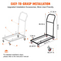 Folding Chair Storage Dolly Heavy Duty Iron 12 Chairs Rack