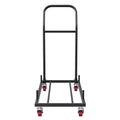 Folding Chair Storage Dolly Heavy Duty Iron 12 Chairs Rack