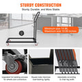 Folding Chair Dolly Cart 12 Capacity Iron Commercial Trolley 4 Casters